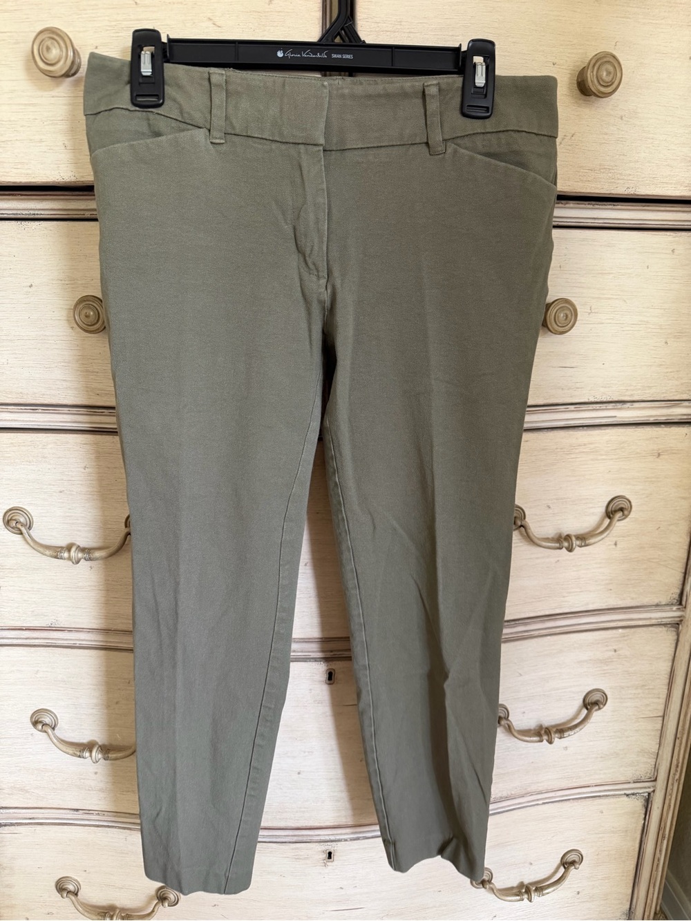 Olive Green Stretch Pants